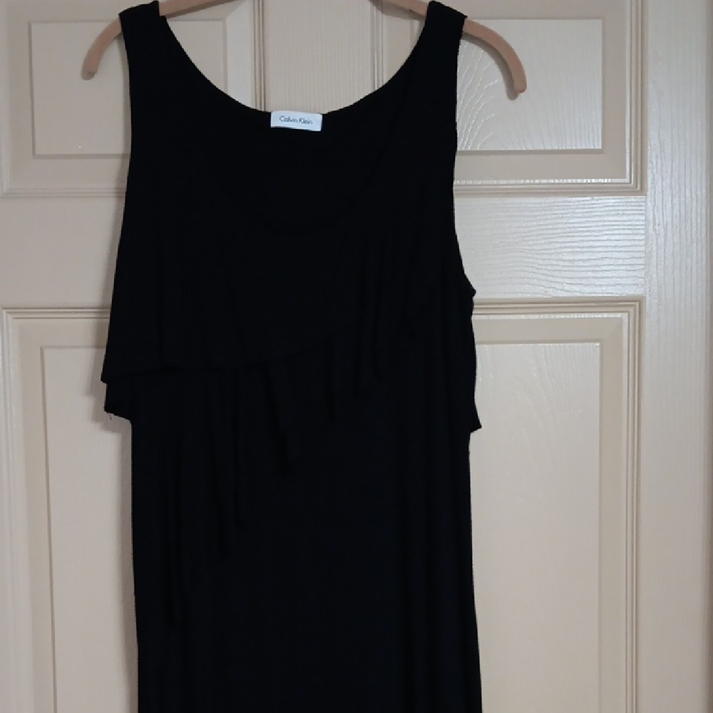 Calvin Klein Asymmetrical Black Dress